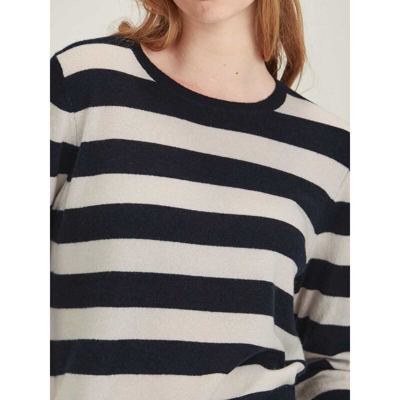 Caroline Sills Eleanor Striped Cashmere Sweater image number 2